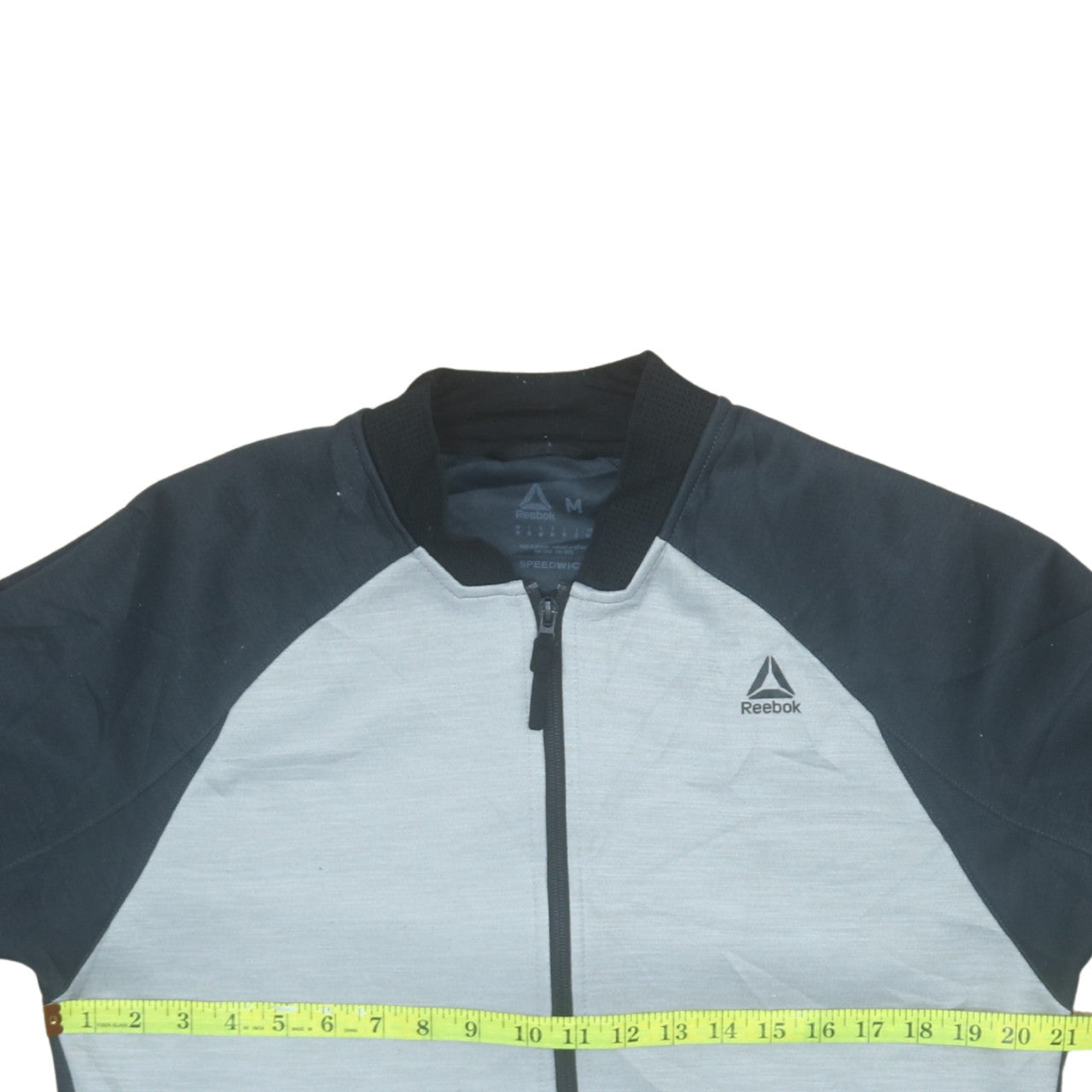 Mens UK Size M Reebok Grey Full Zip Sweatshirt