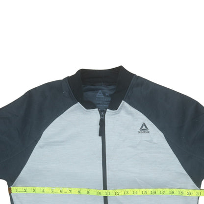 Mens UK Size M Reebok Grey Full Zip Sweatshirt