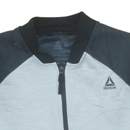 Mens UK Size M Reebok Grey Full Zip Sweatshirt