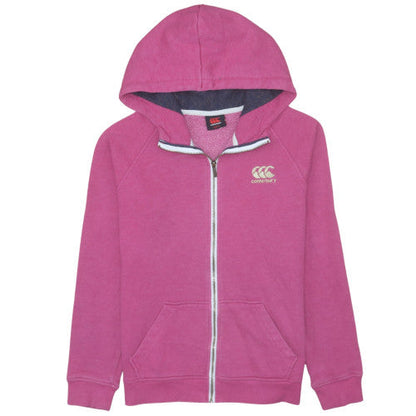 Womens UK Size 14 Canterbury Pink Full Zip Hoodie