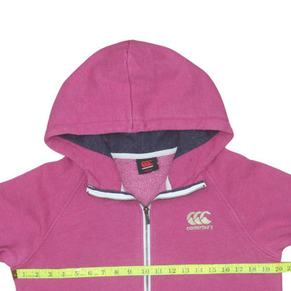 Womens UK Size 14 Canterbury Pink Full Zip Hoodie