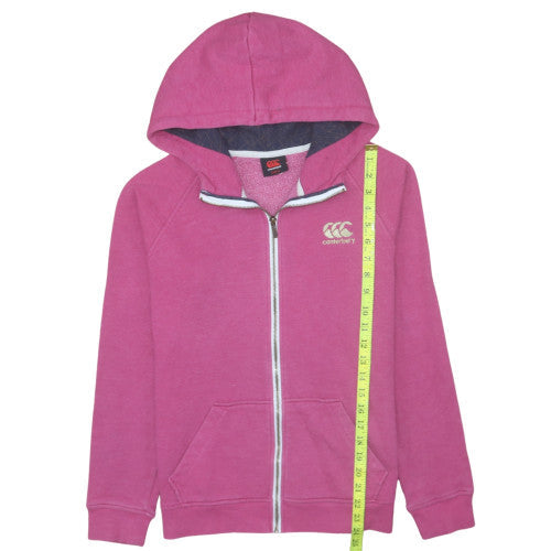 Womens UK Size 14 Canterbury Pink Full Zip Hoodie