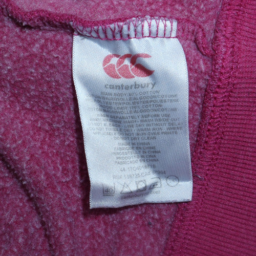 Womens UK Size 14 Canterbury Pink Full Zip Hoodie