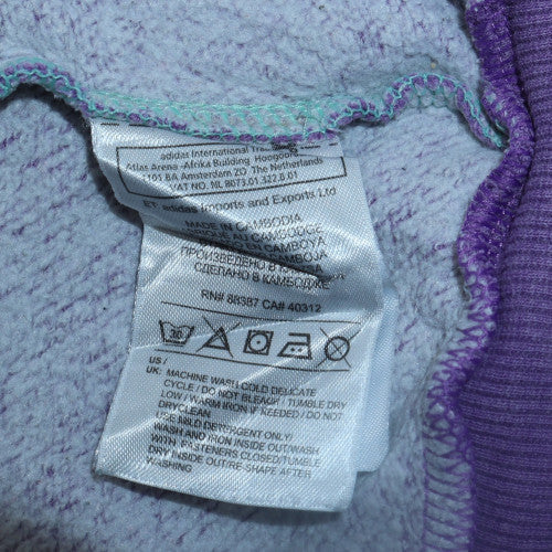 Girls UK Size 13-14 Years adidas Grey Full Zip Hoodie