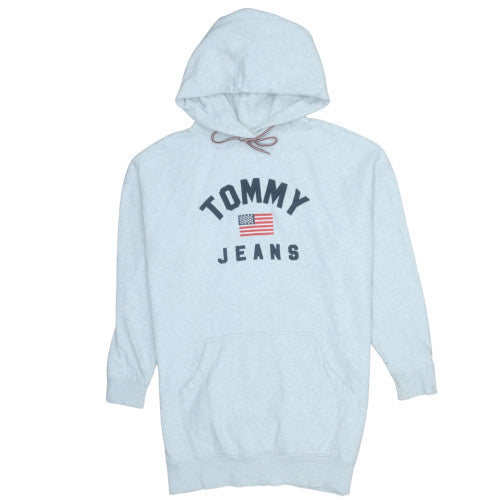 Mens UK Size M Tommy Jeans Grey Pullover Hoodie