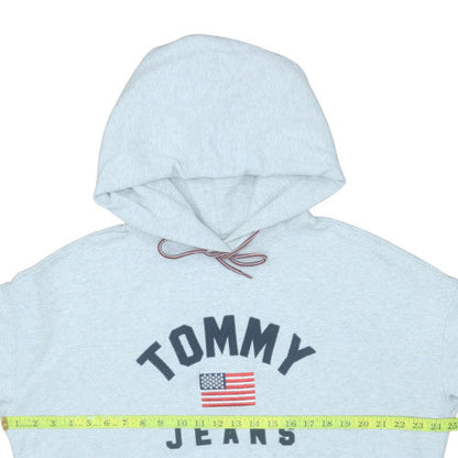 Mens UK Size M Tommy Jeans Grey Pullover Hoodie