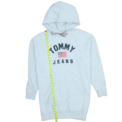 Mens UK Size M Tommy Jeans Grey Pullover Hoodie
