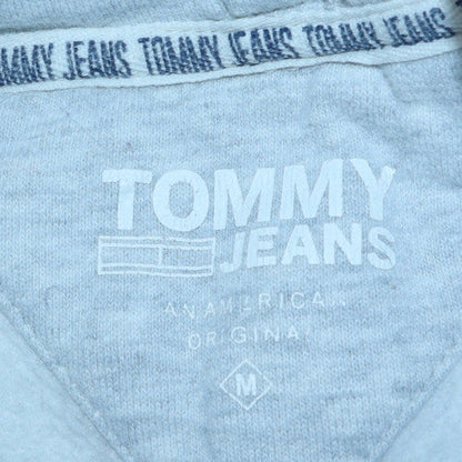 Mens UK Size M Tommy Jeans Grey Pullover Hoodie