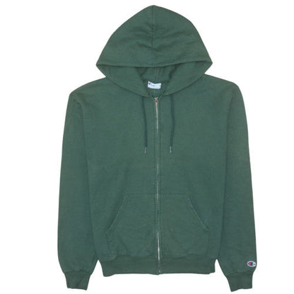 Mens UK Size M Champion Green Full Zip Hoodie