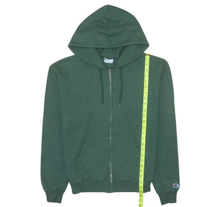 Mens UK Size M Champion Green Full Zip Hoodie