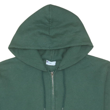 Mens UK Size M Champion Green Full Zip Hoodie