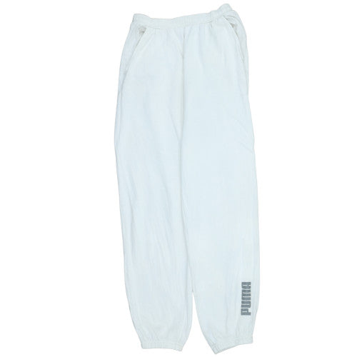 Mens UK Size XS PUMA Regular Fit Jogger White Trousers