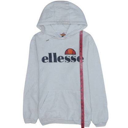 Mens UK Size S ellesse White Pullover Hoodie