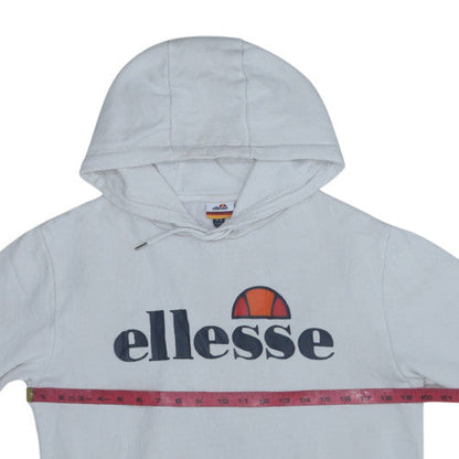 Mens UK Size S ellesse White Pullover Hoodie
