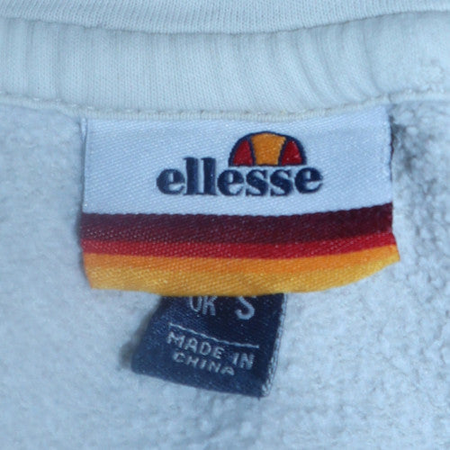 Mens UK Size S ellesse White Pullover Hoodie