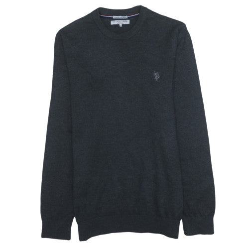 Mens UK Size L U.S. Polo Assn. Grey Pullover Sweatshirt
