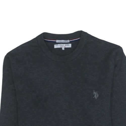Mens UK Size L U.S. Polo Assn. Grey Pullover Sweatshirt