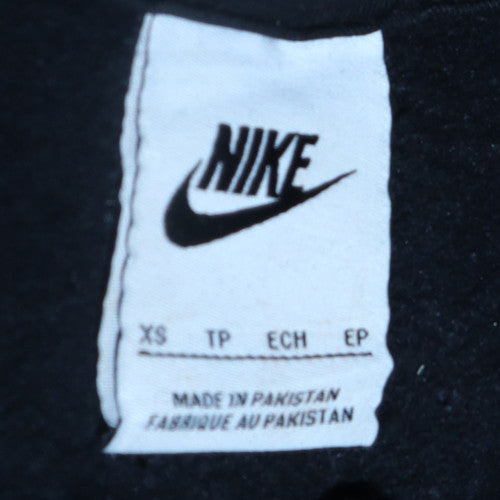 Teens UK Size XS Nike Black Pullover Hoodie