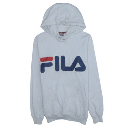 Mens UK Size XS FILA White Pullover Hoodie