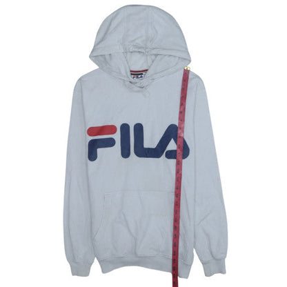 Mens UK Size XS FILA White Pullover Hoodie