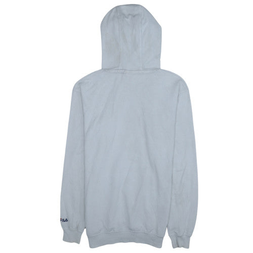 Mens UK Size XS FILA White Pullover Hoodie