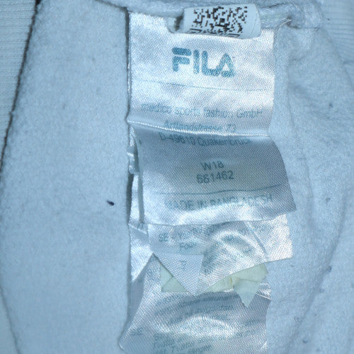 Mens UK Size XS FILA White Pullover Hoodie