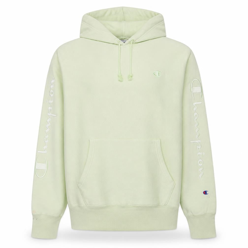 Mens UK Size L Champion Green Pullover Hoodie