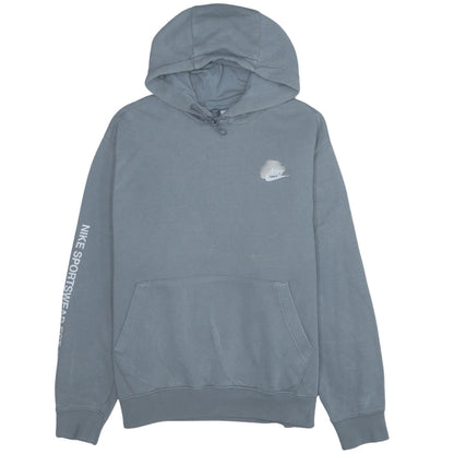 Mens UK Size L Nike Grey Pullover Hoodie