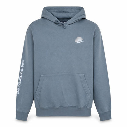 Mens UK Size L Nike Grey Pullover Hoodie