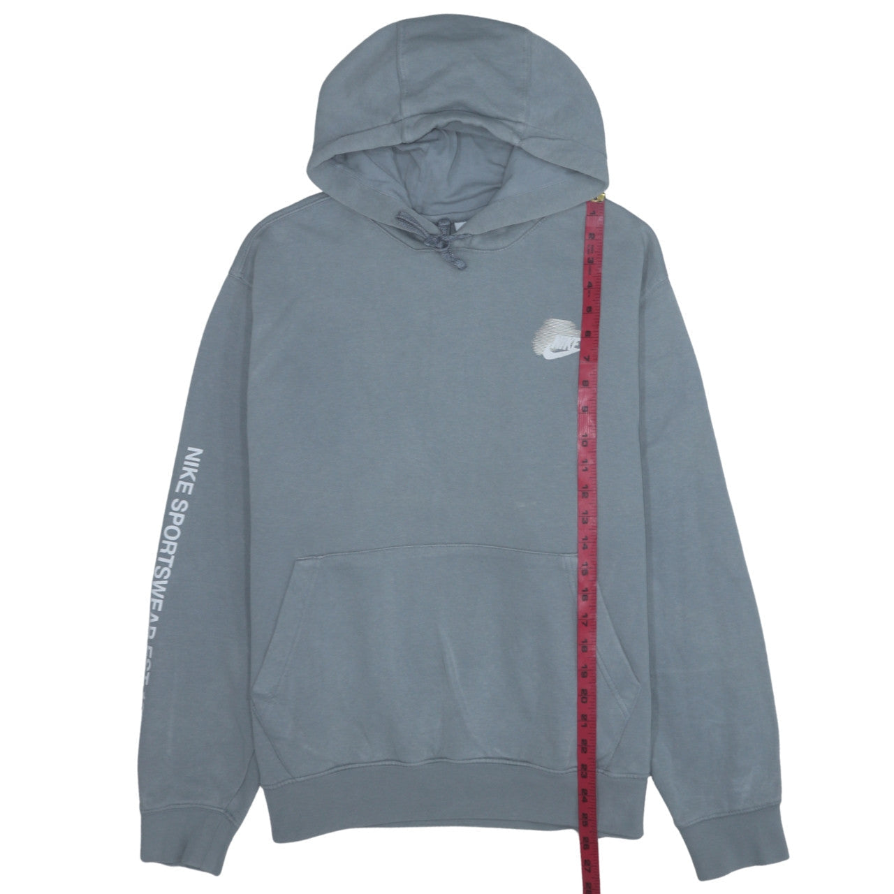 Mens UK Size L Nike Grey Pullover Hoodie