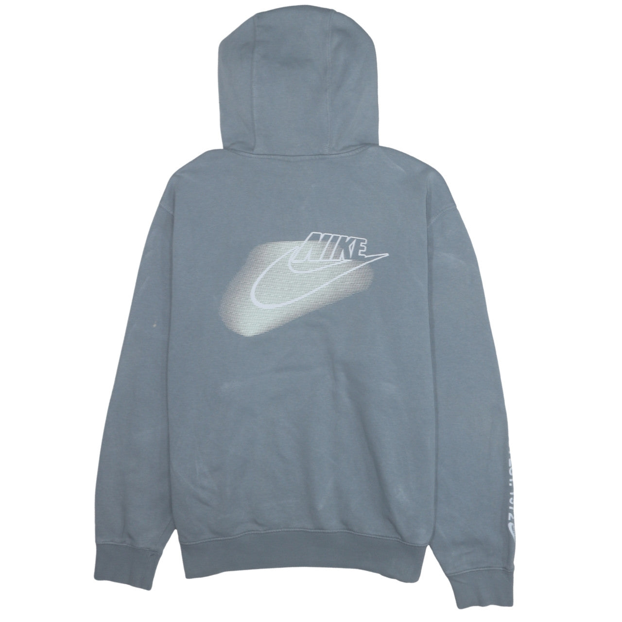 Mens UK Size L Nike Grey Pullover Hoodie