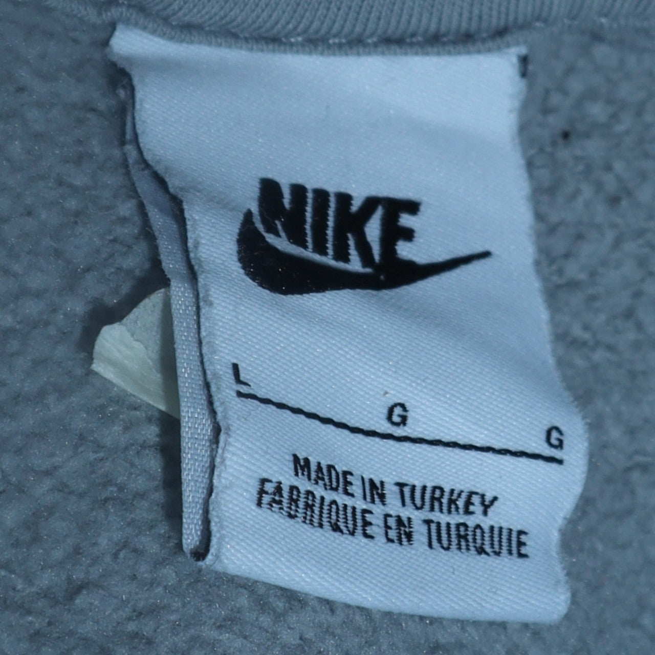 Mens UK Size L Nike Grey Pullover Hoodie