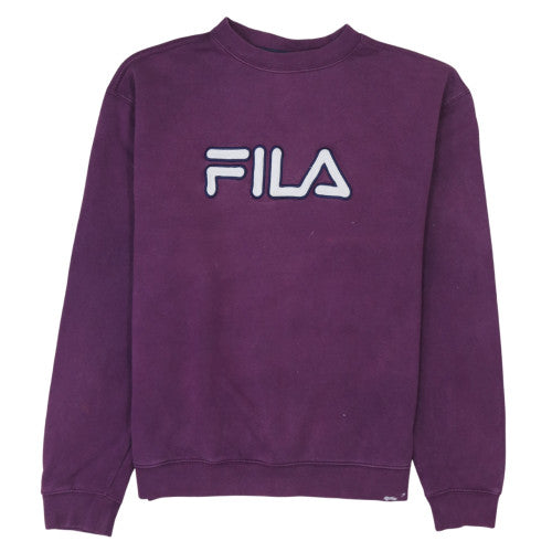 Mens UK Size M FILA Purple Pullover Sweatshirt