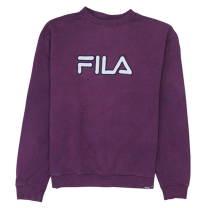 Mens UK Size M FILA Purple Pullover Sweatshirt