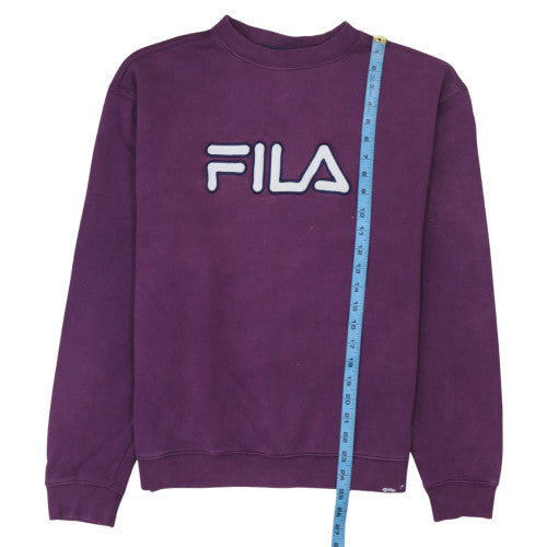 Mens UK Size M FILA Purple Pullover Sweatshirt