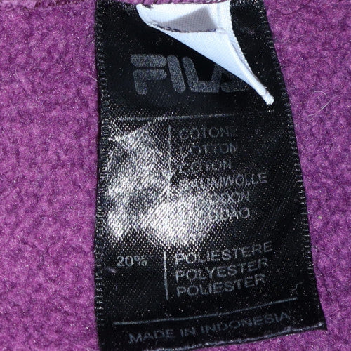 Mens UK Size M FILA Purple Pullover Sweatshirt