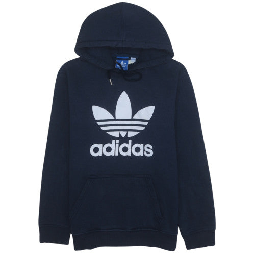 Mens UK Size L adidas Blue Pullover Hoodie