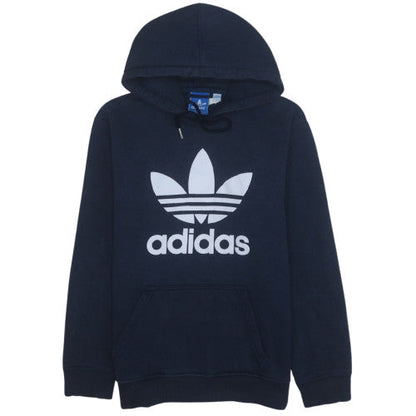 Mens UK Size L adidas Blue Pullover Hoodie
