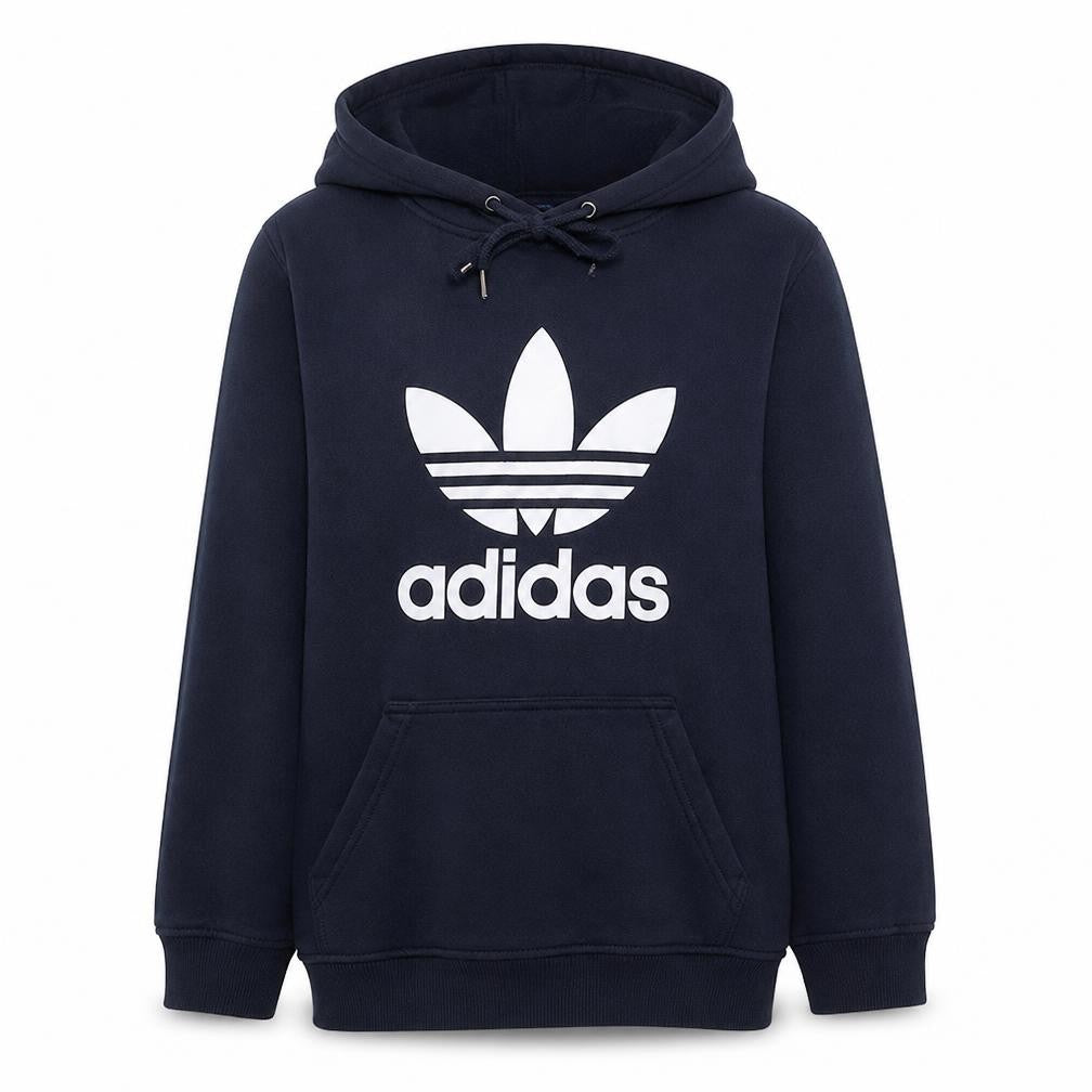 Mens UK Size L adidas Blue Pullover Hoodie