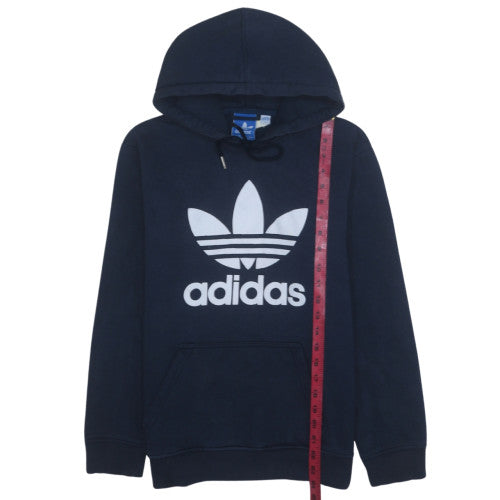 Mens UK Size L adidas Blue Pullover Hoodie