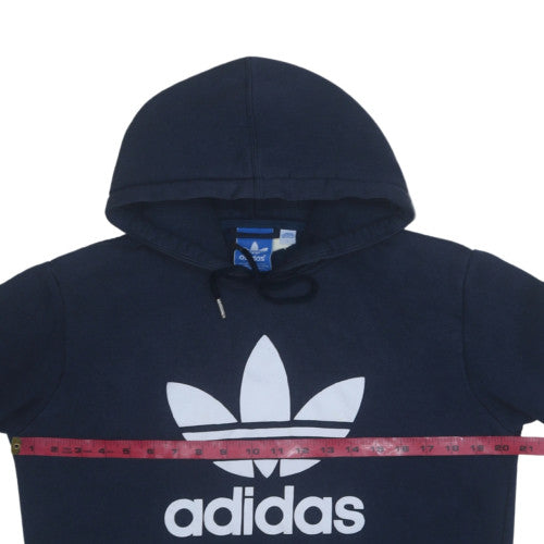 Mens UK Size L adidas Blue Pullover Hoodie