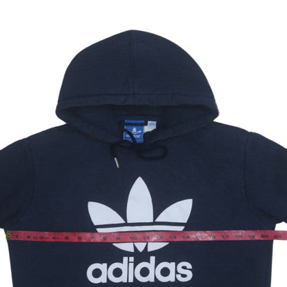 Mens UK Size L adidas Blue Pullover Hoodie