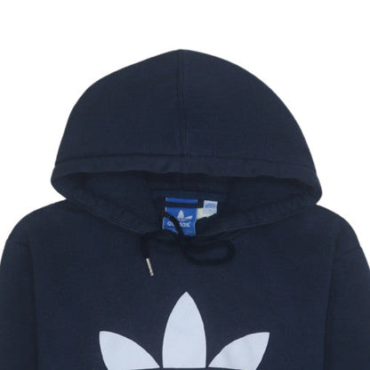 Mens UK Size L adidas Blue Pullover Hoodie