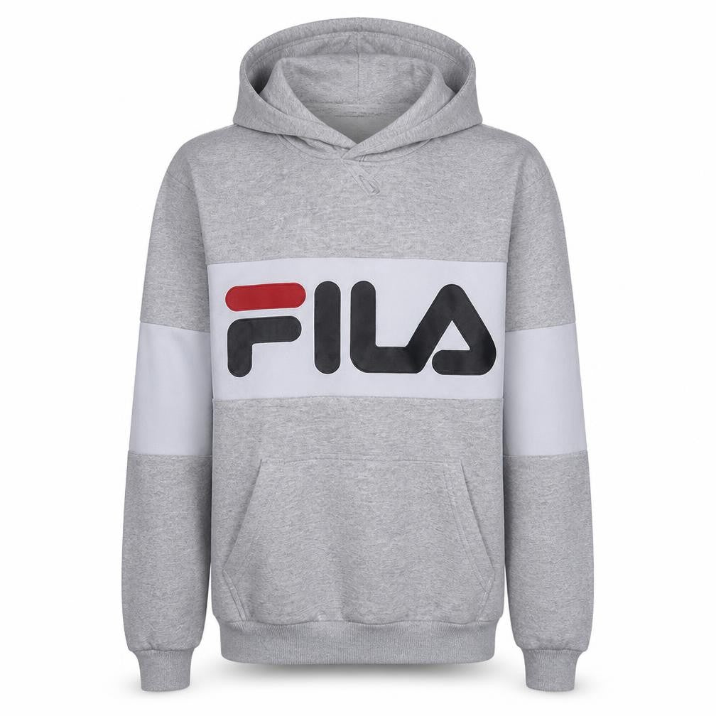Mens UK Size XS FILA Grey Pullover Hoodie