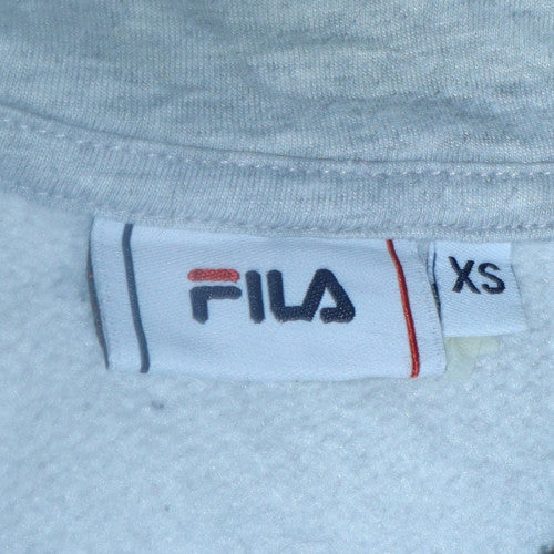 Mens UK Size XS FILA Grey Pullover Hoodie