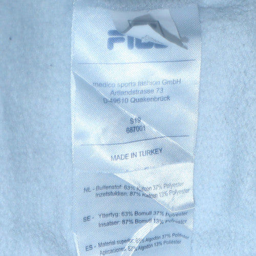 Mens UK Size XS FILA Grey Pullover Hoodie
