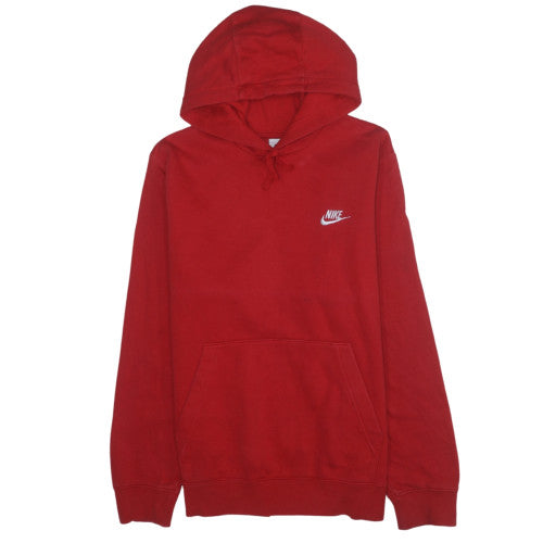 Mens UK Size S Nike Red Pullover Hoodie