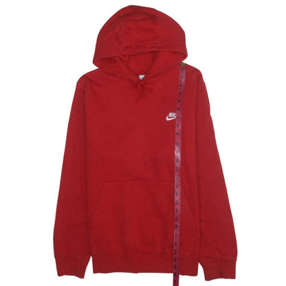 Mens UK Size S Nike Red Pullover Hoodie