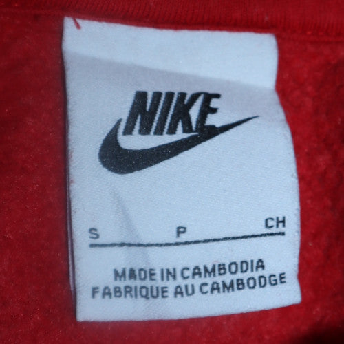 Mens UK Size S Nike Red Pullover Hoodie