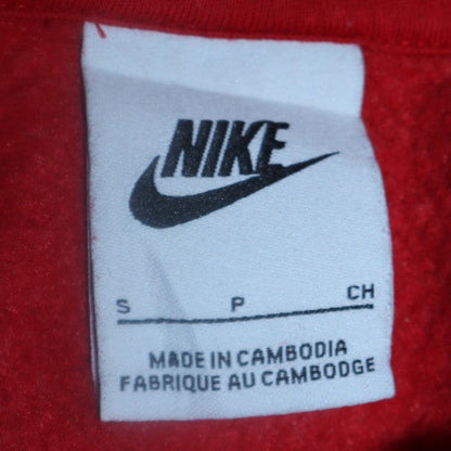 Mens UK Size S Nike Red Pullover Hoodie